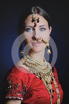 Hindu bride ready for marriage