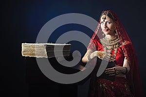 Hindu bride ready for marriage