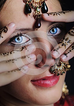 Hindu bride ready for marriage