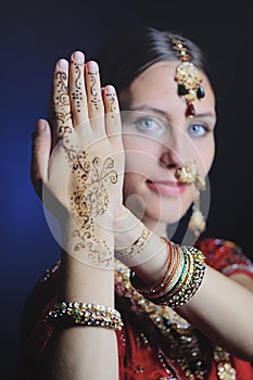 Hindu bride ready for marriage