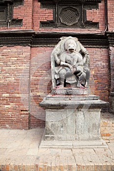 Hindu Deity at Patan Durbar Square, Nepal