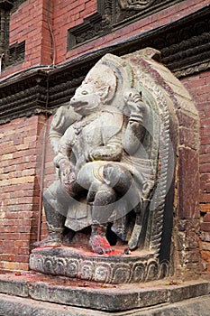 Hindu Deity at Patan Durbar Square, Nepal