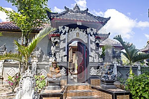 Hindu entrance to the house, Nusa Penida-Bali, Indonesia