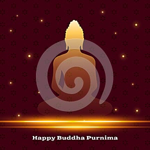 hindu festive buddha purnima or vesak day wishes background