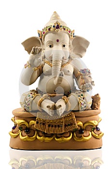 Hindu God Ganesh with gemstone