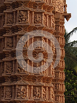 Hindu god ganesh on Old pillar desinein in multipal shapes