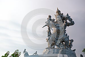 Hindu god Hanuman in Ulawatu,Bali, Indonesia photo