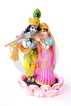 Hindu God Krishna and Hindu Goddesses Radha