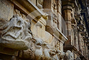 Hindu God Statue in Brihadeeswarar Temple