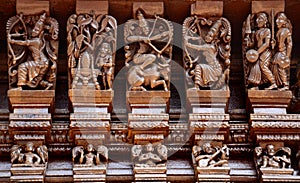 hindu gods on chariot