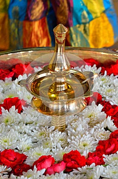 Hindu Indian wedding ceremony in a temple