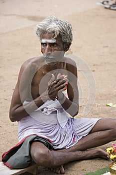 Hindu man in contemplation - India