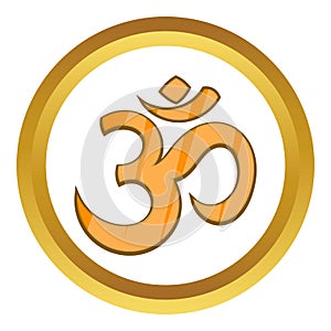 Hindu Om symbol icon