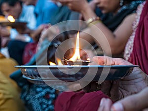 Hindu prayer ritual photo