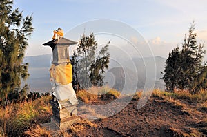 Hindu Shrine at Bromo Tengger on Java, Indonesia