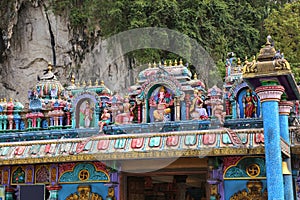 Hindu shrines in Batu Caves, Malaysia