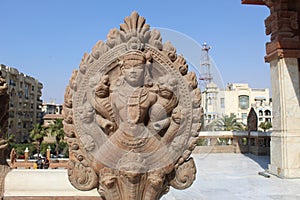 Hindu statue of snakes, Baron Empain Palace, Cairo, Egypt