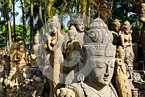 Hindu statues at factory