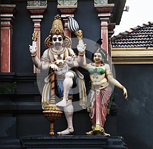 Hindu statues in Sri Lanka