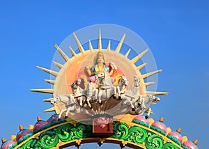 Hindu sun god Surya