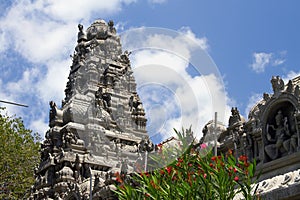 Hindu-Tamil templ. Port Louis, Mauritius photo