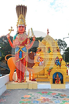 Hindu temple architecture in Bangalore, India