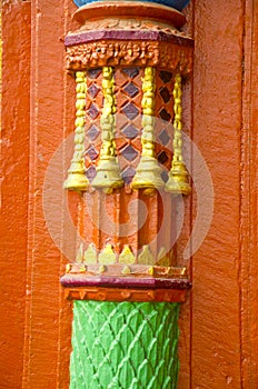 Hindu temple column background