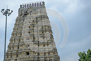Hindu temple gopuram Kanchipuram India