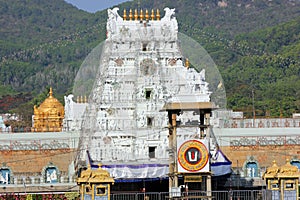 Hindu Temple for Lord Balaji, Tirupati, Andhra Pradesh, India photo