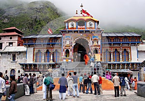 Hindu Temple for Lord Vishnu At Badrinath, Uttarkhand,India