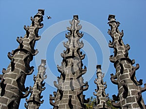 Hindu temple pillars