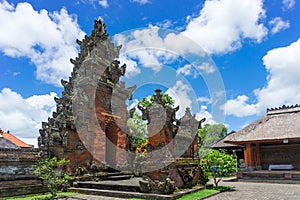 The Hindu Temple of Pura Puseh Desa Batuan. Unique Balinese style. Batuan Village, Kabupaten Janyar, Bali, Indonesia