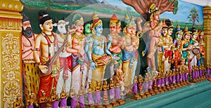 Hindu temple statues