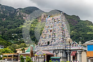 Hindu temple in Victoria, Seychelles photo