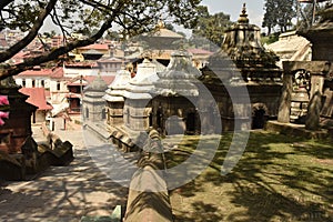 Hindu temples at Kathmandu, Nepal photo
