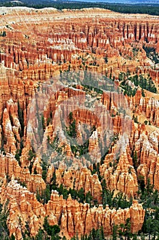 Hindu temples observed rom Inspiration point, Bryce Canyon National Park