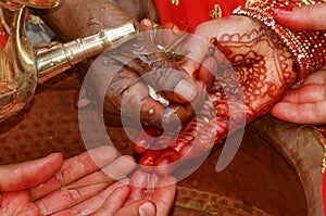 Hindu Wedding Ritual `Kanyadan`