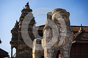 Hinduism Mythological creature , Statue of Bhakyapur , Nepal