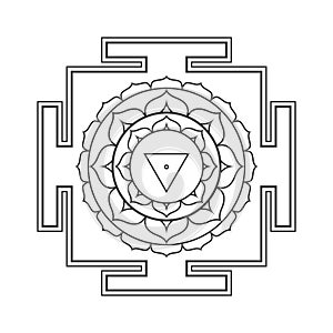 Hinduism yantra sacred geometry mandala photo