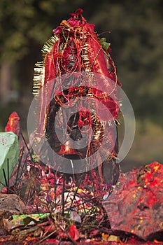 Hinduist place of worship in Terai, Nepal