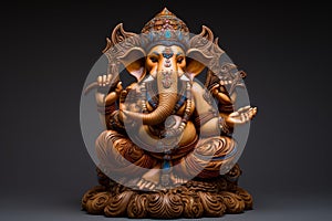 Hinduistic sculpture ganesha. Generate Ai