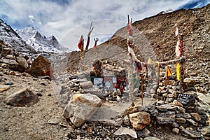 Hindy temple in sacred place in Himalaya