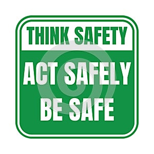 hink safety act safely be safe symbol icon photo