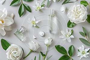 Hint of aromatic lifestyle breezes through sustainable floral depth, holistic whiff, and spritz of tantalizing perfume photo