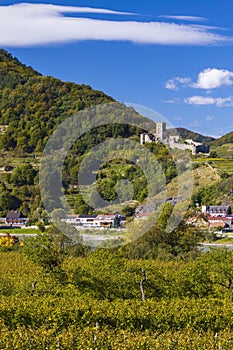 Hinterhaus castle ruins (Ruine Hinterhaus), Spitz, Wachau, UNESCO site, Lower Austria, Austria