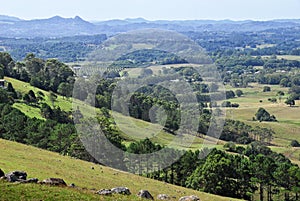 Hinterland countryside in Australia