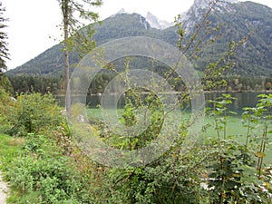 Hintersee in the mountains of Bavaria