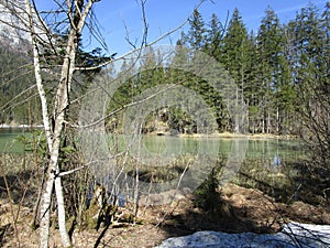 Hintersee in the mountains of Bavaria