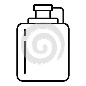 Hip flask icon, outline style