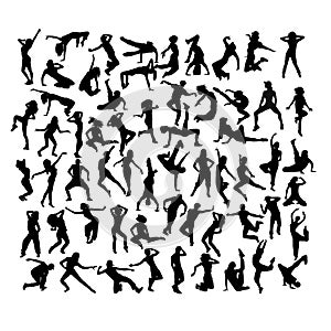 Hip Hop Activity Silhouettes